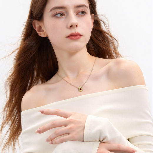 三彩2026新款葫芦路路通吊坠项链国风轻奢锆石福禄吉祥贵气复古 商品图2