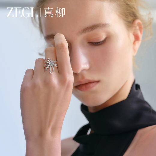 ZEGL设计师火树银花系列戒指女小众日常高级感烟花新款秋冬食指环 商品图0