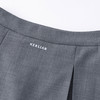 HERLIAN 2026年春季新品格纹拼接下摆学院风百褶裙女灰调叠格短裙 商品缩略图3