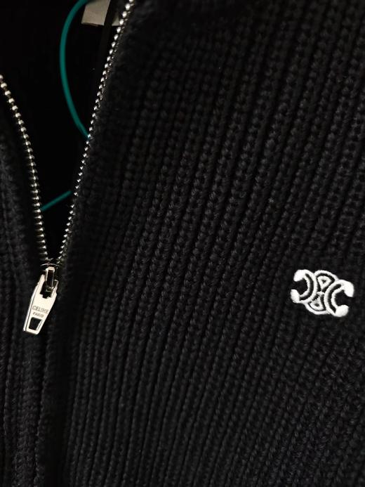 F010717秋冬氛围感拉满！精典立领拉链针织毛衣外套男女同款 商品图14