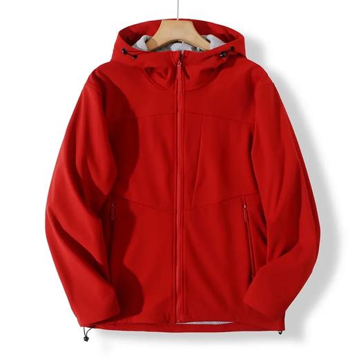 茑平替系列男女同款防风保暖防泼水防刮耐磨户外山系软壳冲锋衣外套 商品图3