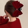【YW】无忧购【鸿运当“红”】暖冬新年红色毛绒珍珠抓夹女大号鲨鱼夹发抓高级感发夹头饰（39/3件）6241-29（截单后3-5天发货） 商品缩略图6
