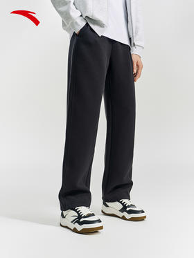 安踏潮流美式休闲长裤男冬季新款加绒保暖宽松直筒裤子152618302S