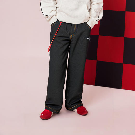 PUMA彪马官方正品新款儿童童装长裤牛仔裤休闲时尚 商品图0