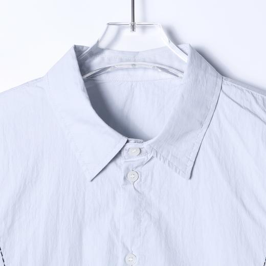 31228SDSA男士秋冬新款痞帅男装韩版简约明线翻领长袖衬衫百搭宽松衬衣 商品图2