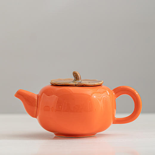 陶瓷柿柿事事如意茶具礼盒套装柿子茶壶随手礼定制礼品商务伴手礼 商品图2