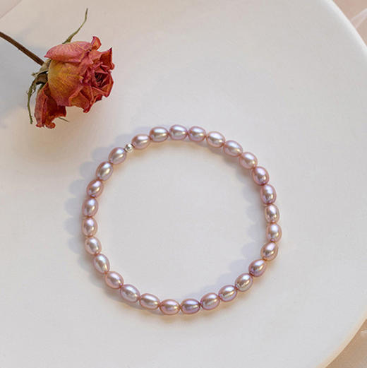 【温柔优雅❗️日常百搭】超仙天然淡水珍珠小米珠弹力绳简约手链不掉色轻奢高级小众少女感。jc 商品图1