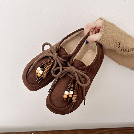 【行走舒适❗️新款勃肯鞋】质感鞋面舒适材质，轻软鞋垫亲肤贴足，走路回弹耐磨鞋底，冬季红袋鼠鞋加绒加厚保暖防滑软底豆豆休闲鞋棉鞋QQ 商品图4