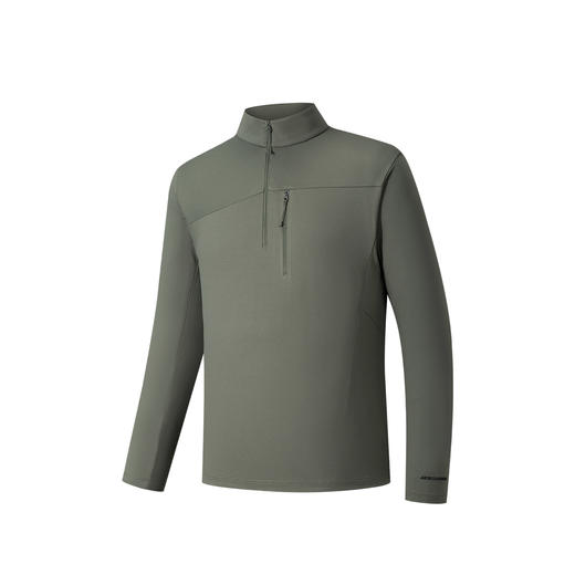 安踏冠军户外徒步系列POLYGIENE抗菌长袖T恤男磨毛内搭152610406 商品图6