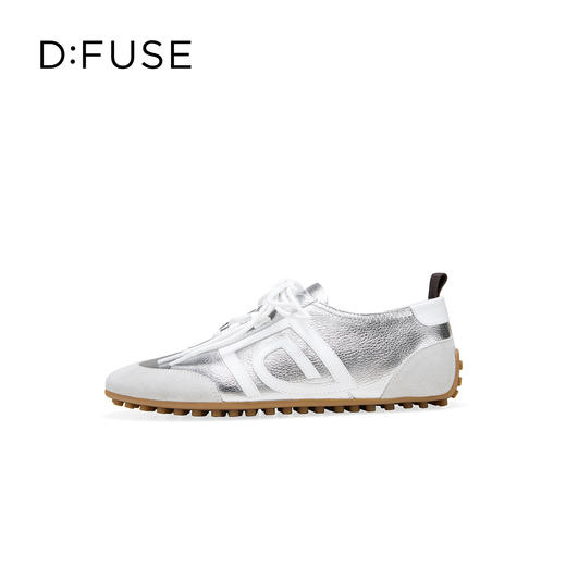 Dfuse迪芙斯2026春季新款豹纹马毛真皮薄底轻便德训鞋豆豆鞋DFE1112086 商品图13