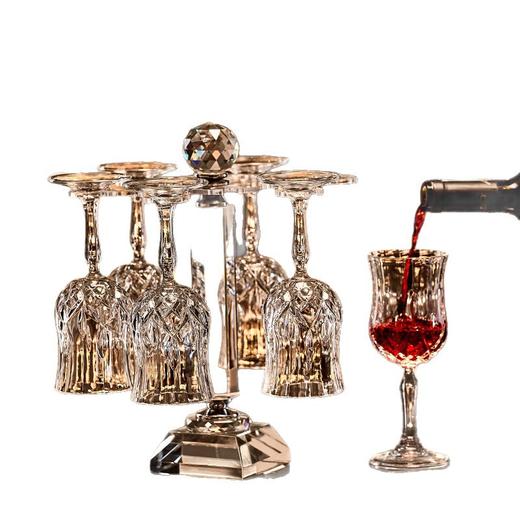 【高颜值家用水晶红酒杯】轻奢葡萄酒杯 香槟高脚杯醒酒器套装  商品图4