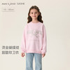 马克珍妮烫金蝴蝶结女童甜酷软卫衣2026年春装新款560079 商品缩略图0