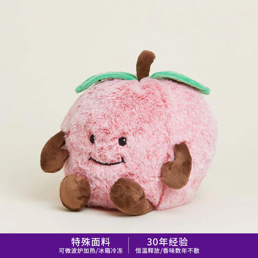 英国warmies 趣味红苹果安抚玩偶公仔送礼毛绒可加热抱枕 商品图1