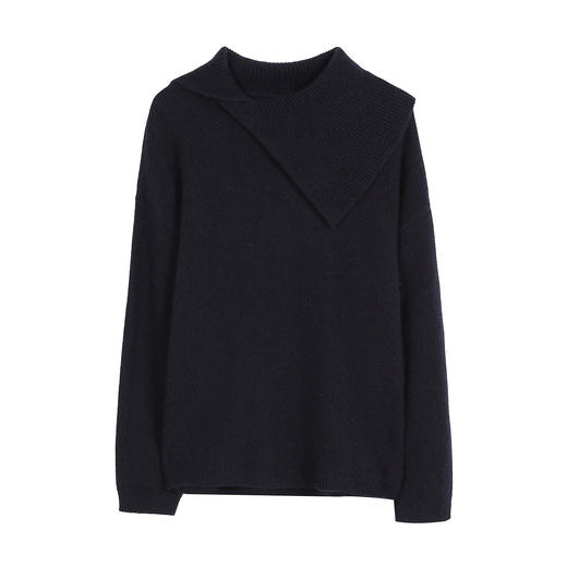 NEELLY纳俪商场同款冬季新款时髦氛围感小众设计针织衫女舒适毛衣N25112A01122 商品图3