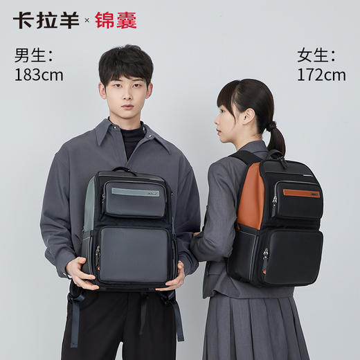 【气囊减震顶配】卡拉羊X锦囊7维防下坠减负24L双肩防盗电脑背包CN5213-1（TX) 商品图8
