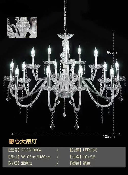 惠心大吊灯（运费自理） 商品图0