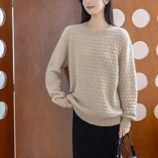 苏苏姐家有致基础羊绒毛衣23号手工diy编织毛线棒针自制材料包 商品图2