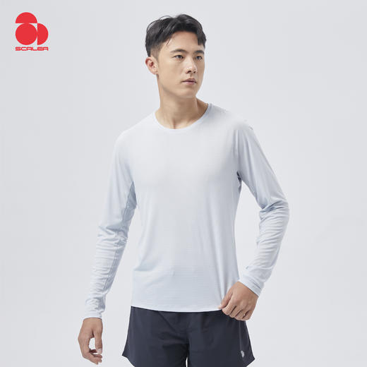 +【乐粉专属】SCALER/思凯乐男超轻速干长袖T恤运动跑步上衣 F4212290 商品图0