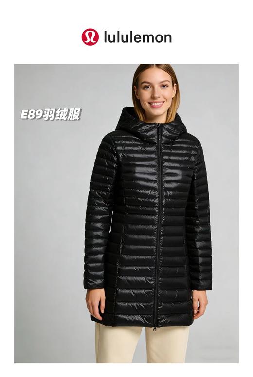 F010754告别臃肿女士轻暖系列中长款白鸭绒羽绒服 商品图5