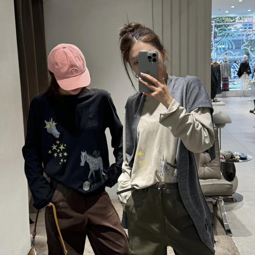 ICEDU*ST 韩国设计师牌 🐎马年限定暖绒长袖打底衫010509 商品图0
