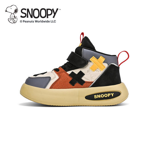 【史努比】儿童休闲鞋男女校园小白鞋高帮运动鞋26-37 商品图1