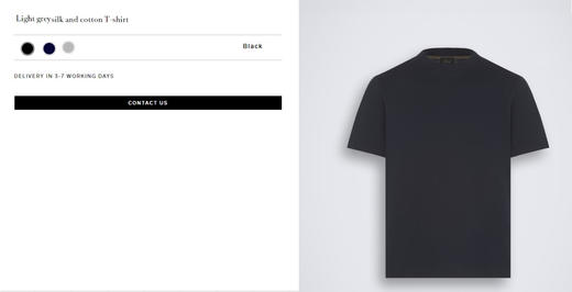 【秒杀价已调 直接拍】意大利Brioni（布里奥尼）桑蚕丝 棉短袖 T恤 商品图7