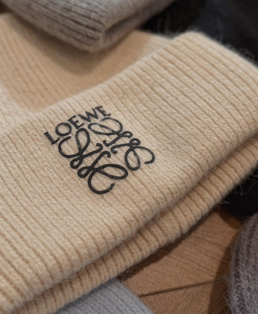 老罗lowe经典兔毛针织冷帽毛线帽 商品图13