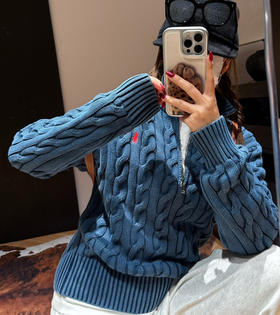 拉夫劳伦绞花水洗棉毛衣针织衫010605