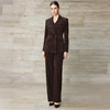 IWY/勃艮第红色双排扣西装套装女秋冬收腰显瘦职业装高级感商务通勤三件套WCPV379 商品缩略图1