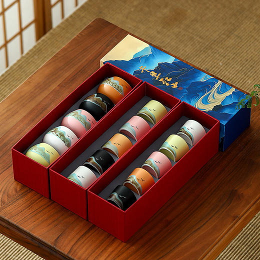 千里江山故宫文创国潮茶杯送老师长辈父母亲中秋节生日礼物伴手礼 商品图2