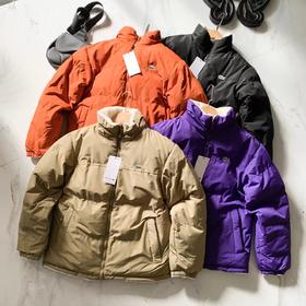 F010766男装25秋冬新款双面穿立领夹克羊羔绒棉服外套