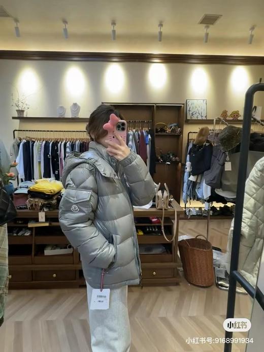 F010708陈奕迅同款防寒保暖银灰色玛雅短款羽绒服 商品图5