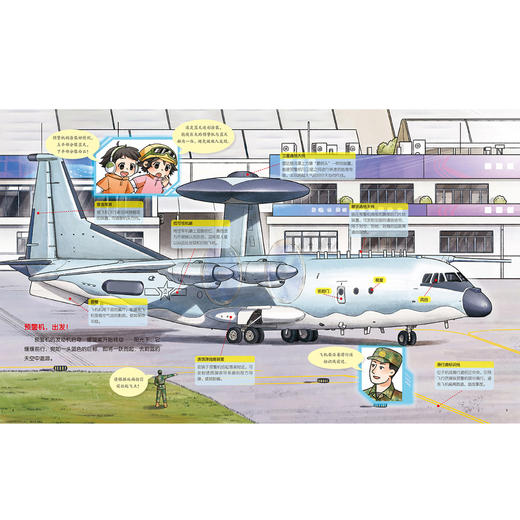 《一飞冲天·空军科普绘本》（全3册）：《无人机》《预警机》《特技机》 商品图10