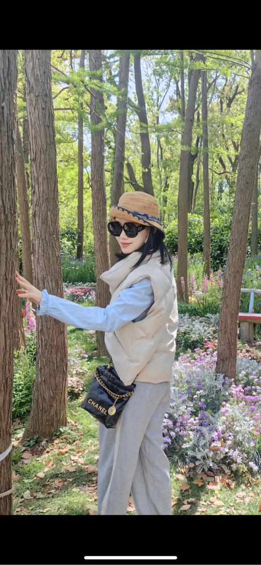 Chanel 黑金 mini 油蜡牛皮 垃圾袋 22bag 商品图3