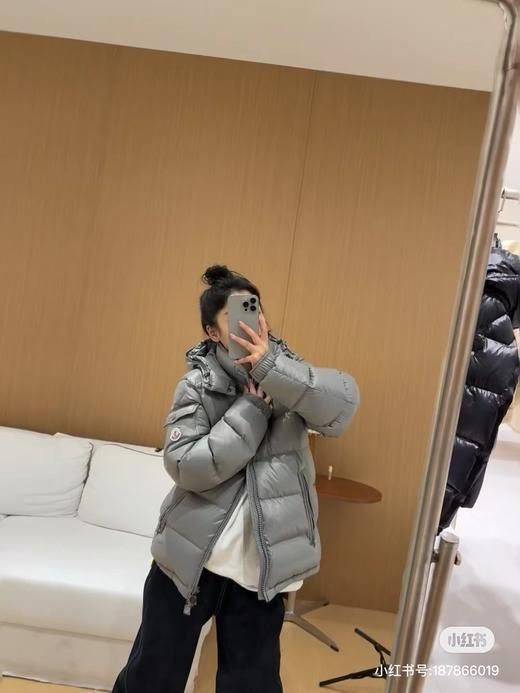 F010708陈奕迅同款防寒保暖银灰色玛雅短款羽绒服 商品图2