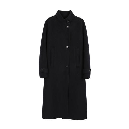 NEELLY纳俪商场同款冬季新款时尚廓形长款双面呢女羊毛舒适大衣N25112N01129 商品图3