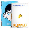 英文原版青春励志小说2本 Flipped怦然心动 Wonder奇迹男孩 英文版 同名电影原著 青少年文学读物书籍搭word power made me before 商品缩略图0