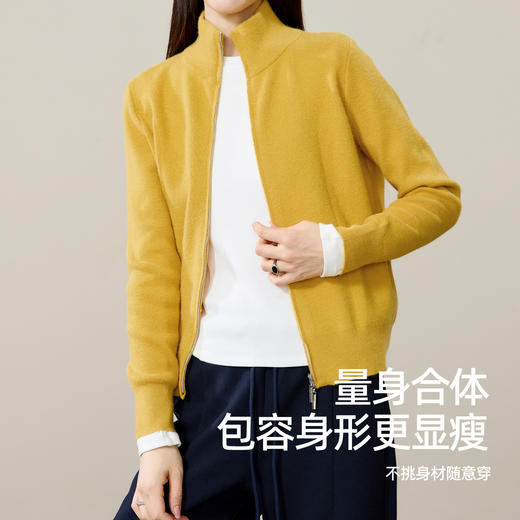 【双拉链-针织衫】逸阳春秋款软糯弹力双拉链毛衣开衫外套5373 商品图3