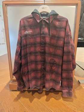 ATSV|sv系列连帽宽松休闲格子衬衫172611604V