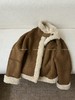 【软糯保暖❗️时尚百搭】高级感时髦粽色两面穿羊羔毛外套百搭皮毛一体外穿上衣女潮ZIF。jc 商品缩略图2