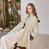 三彩2026春季新款宽松简约风衣中长外套开衫复古配腰带休闲上衣M 商品缩略图1