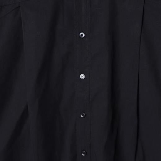 B8051SDSA秋冬新款痞帅男装韩版简约纯色褶皱翻领长袖衬衫百搭宽松衬衣 商品图3