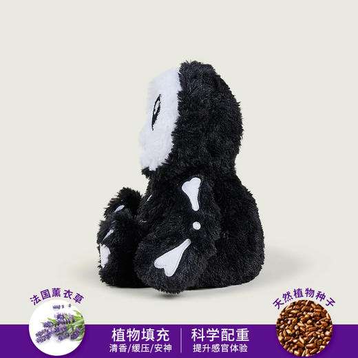 英国warmies 搞怪骷髅安抚玩偶公仔送礼毛绒可加热抱枕 商品图2