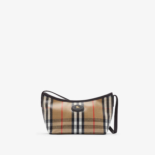 BURBERRY 巴宝莉 女士马术骑士徽标贴片迷你高地提挎包 格子 8112278 B9368 商品图0