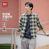 马恩MAXNEW男装2025秋季衬衫外套男纯棉法兰绒复古格子衫衬衣长袖 商品缩略图0