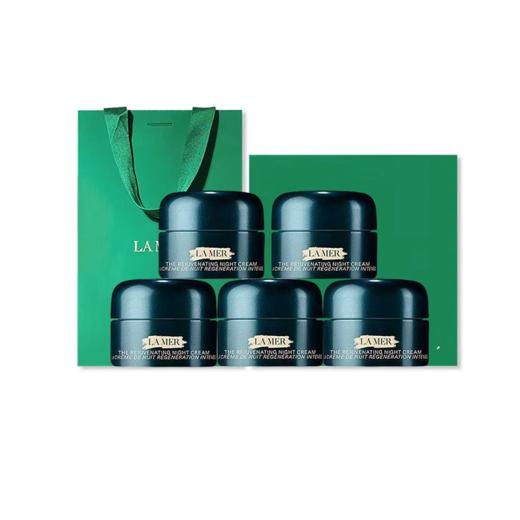 「焕启新肌」LAMER/海蓝之谜奇迹晚霜小样7ML*5瓶赠送礼盒礼袋 商品图0