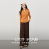 【1/21新品】熙世界橘色半拉链立领T恤打底衫女秋冬高级感户外风运动长袖上衣 商品缩略图2