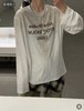 F010718新款抹布系列 破坏复古做旧麻棉长袖T男女同款 商品缩略图0