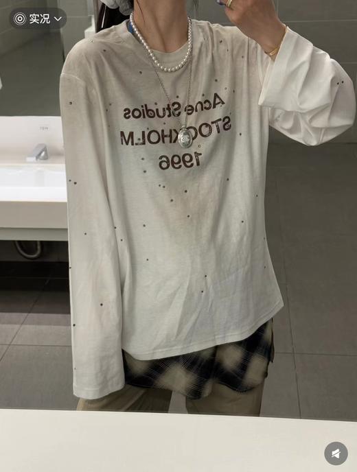 F010718新款抹布系列 破坏复古做旧麻棉长袖T男女同款 商品图0