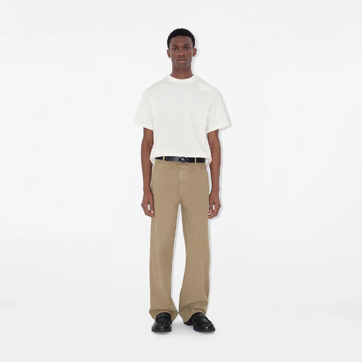 BURBERRY 巴宝莉 男士双面格纹椭圆形马术骑士印章腰带 黑色 8112214 A1189 商品图3